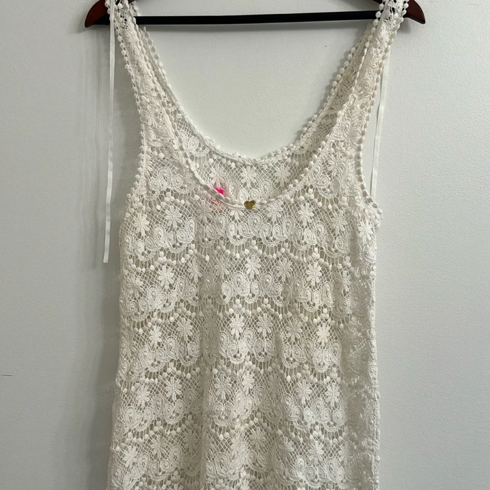 Victorias Secret Beach Sexy White Crochet Swim
Coverup sz L - Picture 4 of 8